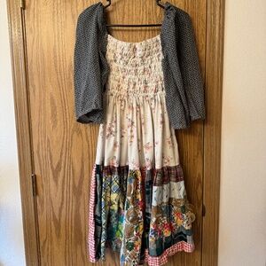 Unique quilt dress Wild Rose Vintage